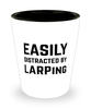 Funny LARPer Shot Glass Easily Distracted By LARPing