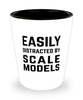 Funny Scale Models Shot Glass Easily Distracted By Scale Models