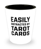 Funny Tarot Cards Shot Glass Easily Distracted By Tarot Cards
