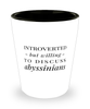 Funny Abyssinian Cat Shot Glass Introverted But Willing To Discuss Abyssinians