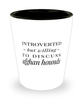 Funny Dog Shot Glass Introverted But Willing To Discuss Afghan Hounds