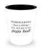 Funny Gaga Ball Shot Glass Introverted But Willing To Discuss Gaga Ball
