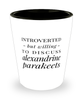 Funny Bird Shot Glass Introverted But Willing To Discuss Alexandrine Parakeets