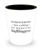 Funny Haflinger Horse Shot Glass Introverted But Willing To Discuss Haflingers