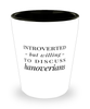 Funny Hanoverian Horse Shot Glass Introverted But Willing To Discuss Hanoverians