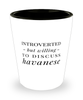 Funny Havanese Shot Glass Introverted But Willing To Discuss Havanese