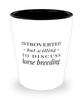 Funny Horse Breeder Shot Glass Introverted But Willing To Discuss Horse Breeding