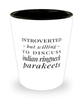 Funny Bird Shot Glass Introverted But Willing To Discuss Indian Ringneck Parakeets