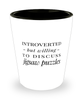 Funny Shot Glass Introverted But Willing To Discuss Jigsaw Puzzles