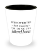 Funny Horse Shot Glass Introverted But Willing To Discuss Jutland Horses