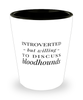 Funny Dog Shot Glass Introverted But Willing To Discuss Bloodhounds
