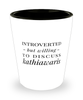 Funny Horse Shot Glass Introverted But Willing To Discuss Kathiawaris
