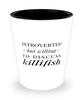Funny Fish Shot Glass Introverted But Willing To Discuss Killifish