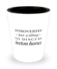 Funny Horse Shot Glass Introverted But Willing To Discuss Breton Horses