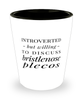 Funny Fish Shot Glass Introverted But Willing To Discuss Bristlenose Plecos