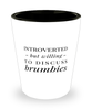 Funny Horse Shot Glass Introverted But Willing To Discuss Brumbies