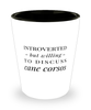 Funny Dog Shot Glass Introverted But Willing To Discuss Cane Corsos