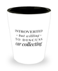 Funny Car Collector Shot Glass Introverted But Willing To Discuss Car Collecting