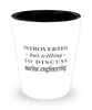 Funny Marine Engineer Shot Glass Introverted But Willing To Discuss Marine Engineering