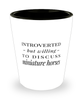 Funny Horse Shot Glass Introverted But Willing To Discuss Miniature Horses