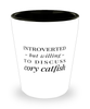 Funny Fish Shot Glass Introverted But Willing To Discuss Cory Catfish