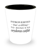 Funny Fish Shot Glass Introverted But Willing To Discuss Corydoras Catfish