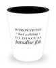 Funny Fish Shot Glass Introverted But Willing To Discuss Paradise Fish