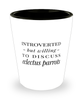 Funny Bird Shot Glass Introverted But Willing To Discuss Eclectus Parrots