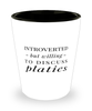 Funny Platies Fish Shot Glass Introverted But Willing To Discuss Platies