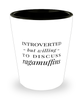 Funny Ragamuffin Cat Shot Glass Introverted But Willing To Discuss Ragamuffins