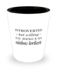 Funny Lorikeet Shot Glass Introverted But Willing To Discuss Rainbow Lorikeets