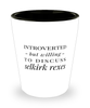 Funny Cat Shot Glass Introverted But Willing To Discuss Selkirk Rexes