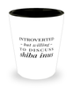 Funny Dog Shot Glass Introverted But Willing To Discuss Shiba Inus