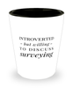 Funny Surveyor Shot Glass Introverted But Willing To Discuss Surveying