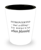 Funny Urban Planner Shot Glass Introverted But Willing To Discuss Urban Planning