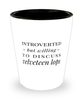 Funny Rabbit Shot Glass Introverted But Willing To Discuss Velveteen Lops