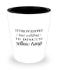 Funny Fish Shot Glass Introverted But Willing To Discuss Yellow Tangs