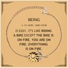 Sarcastic Claims Adjuster Gifts, Birthday Christmas Unique Sunflower Bracelet For Claims Adjuster for Coworkers, Men, Women, Friends Being Claims Adjuster is Easy. It's Like Riding A Bike Except The Bike Is On Fire. You Are On Fire. Everything Is On Fire