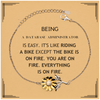 Sarcastic Database Administrator Gifts, Birthday Christmas Unique Sunflower Bracelet For Database Administrator for Coworkers, Men, Women, Friends Being Database Administrator is Easy. It's Like Riding A Bike Except The Bike Is On Fire. You Are On Fire. E