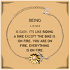Sarcastic Judge Gifts, Birthday Christmas Unique Sunflower Bracelet For Judge for Coworkers, Men, Women, Friends Being Judge is Easy. It's Like Riding A Bike Except The Bike Is On Fire. You Are On Fire. Everything Is On Fire
