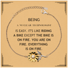 Sarcastic Nuclear Technologist Gifts, Birthday Christmas Unique Sunflower Bracelet For Nuclear Technologist for Coworkers, Men, Women, Friends Being Nuclear Technologist is Easy. It's Like Riding A Bike Except The Bike Is On Fire. You Are On Fire. Everyth