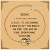 Sarcastic Nurse Practicioner Gifts, Birthday Christmas Unique Sunflower Bracelet For Nurse Practicioner for Coworkers, Men, Women, Friends Being Nurse Practicioner is Easy. It's Like Riding A Bike Except The Bike Is On Fire. You Are On Fire. Everything Is