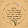 Sarcastic Orthopedic Surgeon Gifts, Birthday Christmas Unique Sunflower Bracelet For Orthopedic Surgeon for Coworkers, Men, Women, Friends Being Orthopedic Surgeon is Easy. It's Like Riding A Bike Except The Bike Is On Fire. You Are On Fire. Everything Is