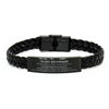 Inspirational Boyfriend Gifts, Motivational Boyfriend Braided Leather Bracelet Gifts, Birthday Christmas Unique Gifts For Boyfriend To My Boyfriend Whenever you feel alone, know that I am always here for you