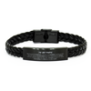 Papa Braided Leather Bracelet Gifts, To My Papa Never forget that I love you. You are my sunshine, Motivational Bracelet For Papa, Keepsake Birthday Christmas Unique Gifts For Papa