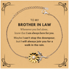 Inspirational Brother In Law Gifts, Motivational Brother In Law Sunflower Bracelet Gifts, Birthday Christmas Unique Gifts For Brother In Law To My Brother In Law Whenever you feel alone, know that I am always here for you