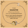 Inspirational Daughter Gifts, Motivational Daughter Sunflower Bracelet Gifts, Birthday Christmas Unique Gifts For Daughter To My Daughter Whenever you feel alone, know that I am always here for you