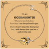 Inspirational Goddaughter Gifts, Motivational Goddaughter Sunflower Bracelet Gifts, Birthday Christmas Unique Gifts For Goddaughter To My Goddaughter Whenever you feel alone, know that I am always here for you