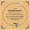 Inspirational Grandparents Gifts, Motivational Grandparents Sunflower Bracelet Gifts, Birthday Christmas Unique Gifts For Grandparents To My Grandparents Whenever you feel alone, know that I am always here for you