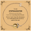 Inspirational Stepdaughter Gifts, Motivational Stepdaughter Sunflower Bracelet Gifts, Birthday Christmas Unique Gifts For Stepdaughter To My Stepdaughter Whenever you feel alone, know that I am always here for you